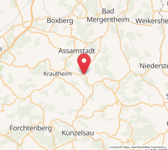 Map of Dörzbach, Baden-Wurttemberg