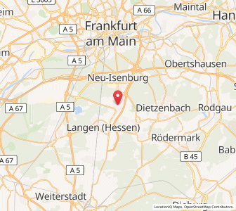 Map of Dreieich, Hesse