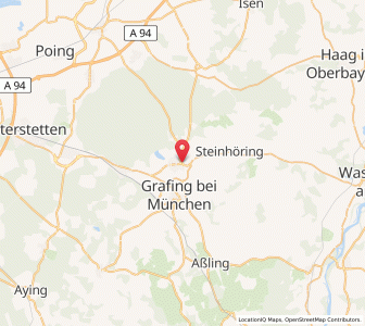 Map of Ebersberg, Bavaria