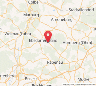 Map of Ebsdorfergrund, Hesse