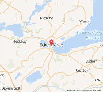 Map of Eckernförde, Schleswig-Holstein