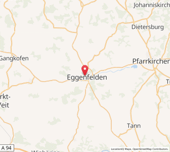 Map of Eggenfelden, Bavaria