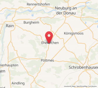 Map of Ehekirchen, Bavaria