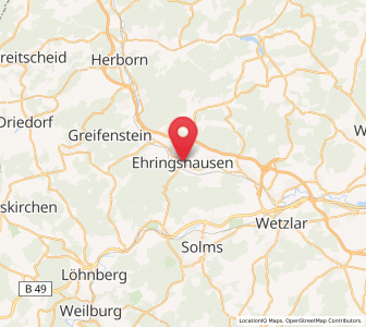 Map of Ehringshausen, Hesse
