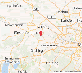 Map of Eichenau, Bavaria