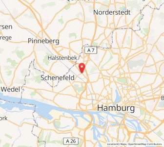 Map of Eidelstedt, Hamburg