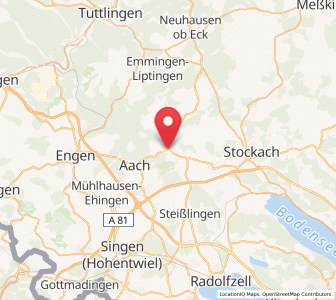 Map of Eigeltingen, Baden-Wurttemberg