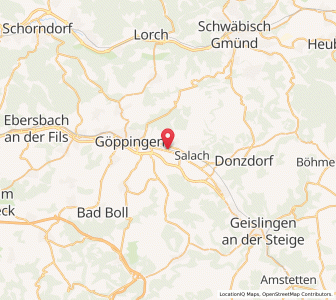 Map of Eislingen/Fils, Baden-Wurttemberg