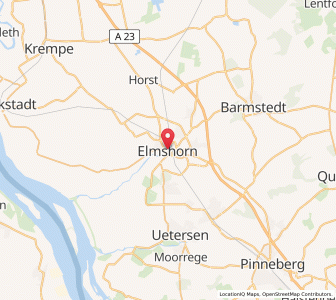 Map of Elmshorn, Schleswig-Holstein