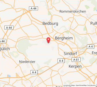 Map of Elsdorf, North Rhine-Westphalia