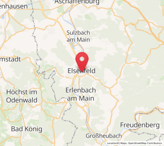 Map of Elsenfeld, Bavaria