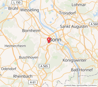 Map of Endenich, North Rhine-Westphalia