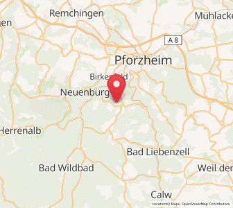 Map of Engelsbrand, Baden-Wurttemberg