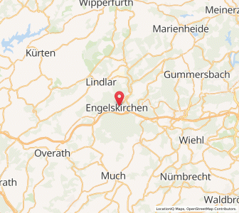 Map of Engelskirchen, North Rhine-Westphalia