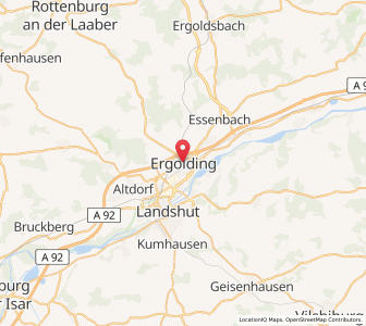 Map of Ergolding, Bavaria