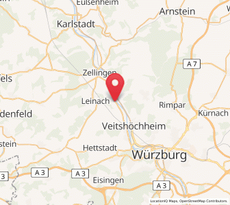Map of Erlabrunn, Bavaria
