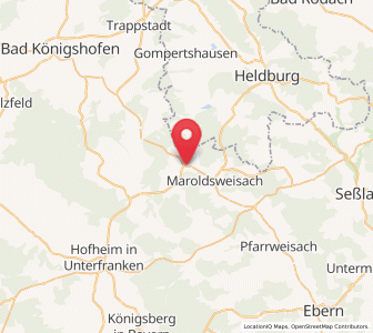 Map of Ermershausen, Bavaria