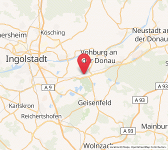 Map of Ernsgaden, Bavaria