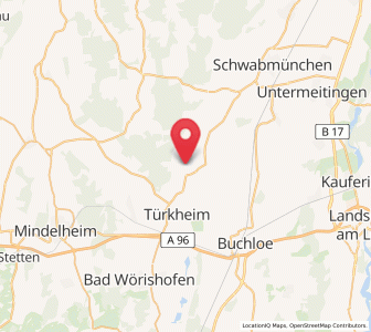 Map of Ettringen, Bavaria