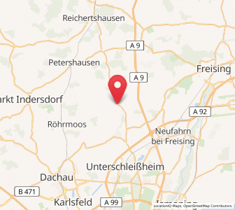 Map of Fahrenzhausen, Bavaria