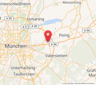 Map of Feldkirchen / Münch. Uml., Bavaria