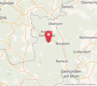 Map of Fellen, Bavaria