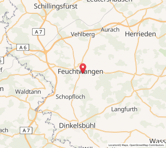 Map of Feuchtwangen, Bavaria