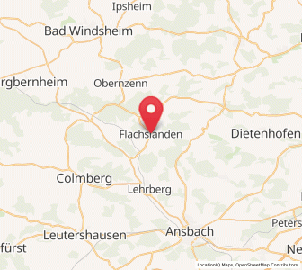 Map of Flachslanden, Bavaria