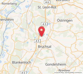 Map of Forst (Baden-Württemberg), Baden-Wurttemberg