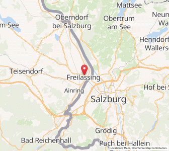 Map of Freilassing, Bavaria