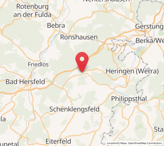 Map of Friedewald, Hesse