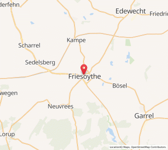 Map of Friesoythe, Lower Saxony
