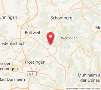 Map of Frittlingen, Baden-Wurttemberg