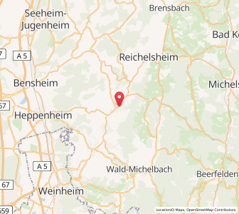 Map of Fürth, Hesse