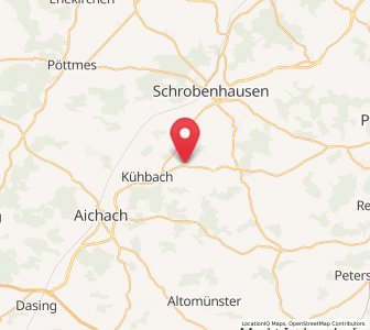 Map of Gachenbach, Bavaria