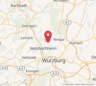 Map of Gadheim, Bavaria