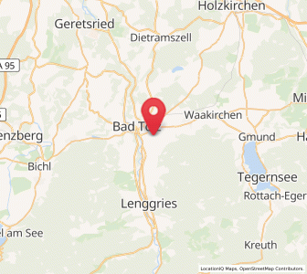 Map of Gaißach, Bavaria