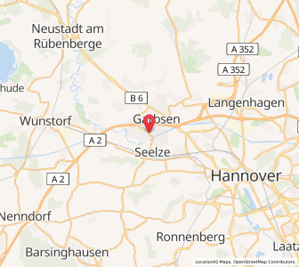 Map of Garbsen, Lower Saxony