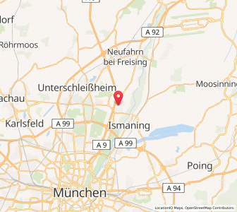 Map of Garching bei München, Bavaria