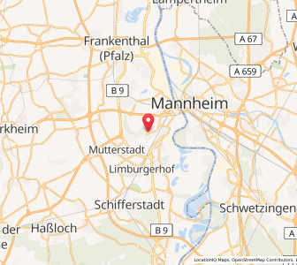 Map of Gartenstadt, Rheinland-Pfalz