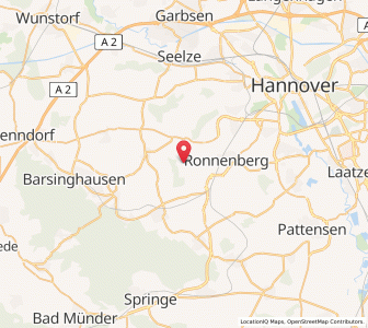Map of Gehrden bei Hannover, Lower Saxony