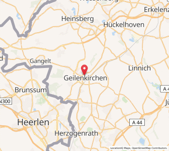 Map of Geilenkirchen, North Rhine-Westphalia