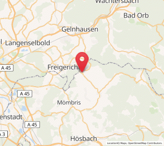 Map of Geiselbach, Bavaria