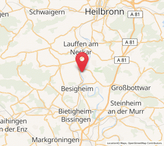 Map of Gemmrigheim, Baden-Wurttemberg
