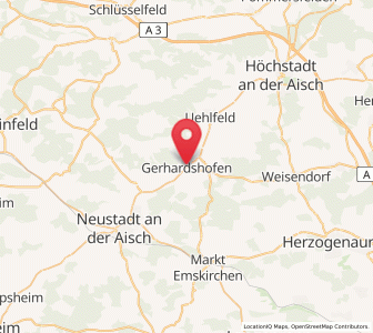 Map of Gerhardshofen, Bavaria