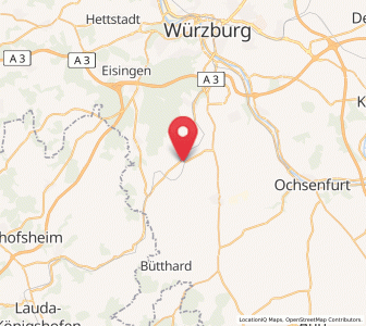 Map of Geroldshausen, Bavaria