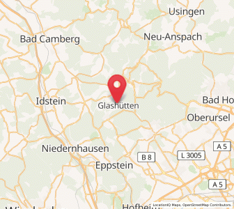 Map of Glashütten, Hesse