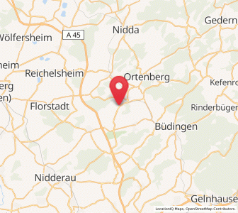 Map of Glauburg, Hesse