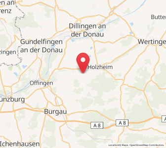 Map of Glött, Bavaria