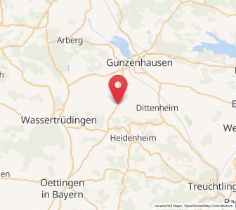 Map of Gnotzheim, Bavaria